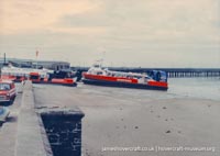AP1-88 hovercraft at Ryde hoverport -  (credit: The <a href='http://www.hovercraft-museum.org/' target='_blank'>Hovercraft Museum Trust</a>).